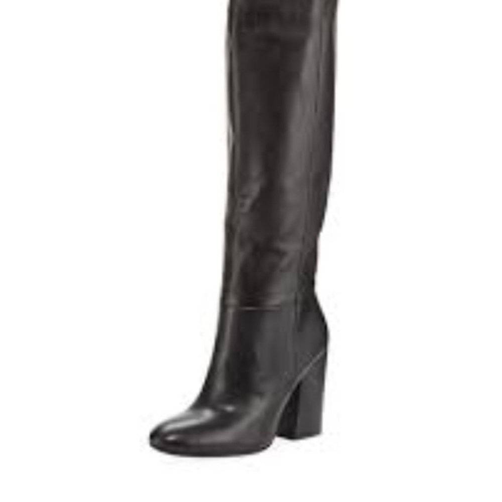 Charles David Leather High Heeled Boot 7.5